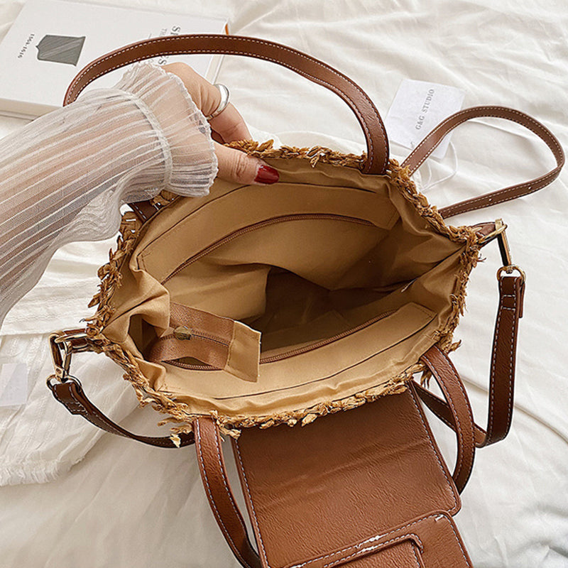 Tote Bag Brise d'Été en Paille